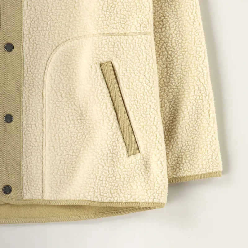 Gramicci Boa Fleece Jacket Ivory-3