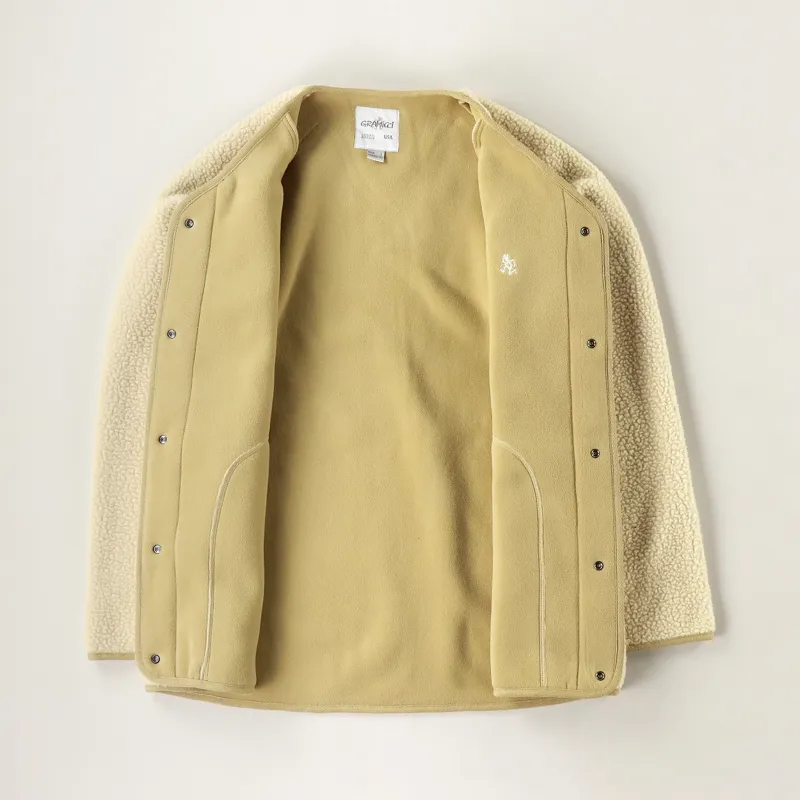 Gramicci Boa Fleece Jacket Ivory-1