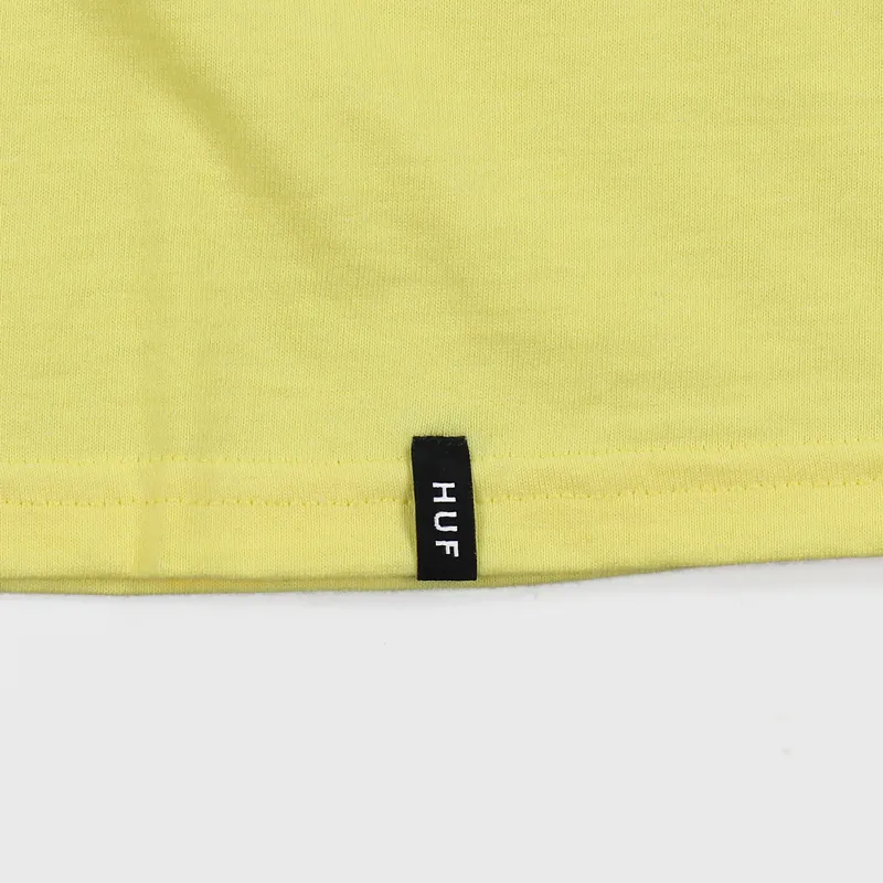 Huf Body Shop T Shirt Sunset Yellow-3