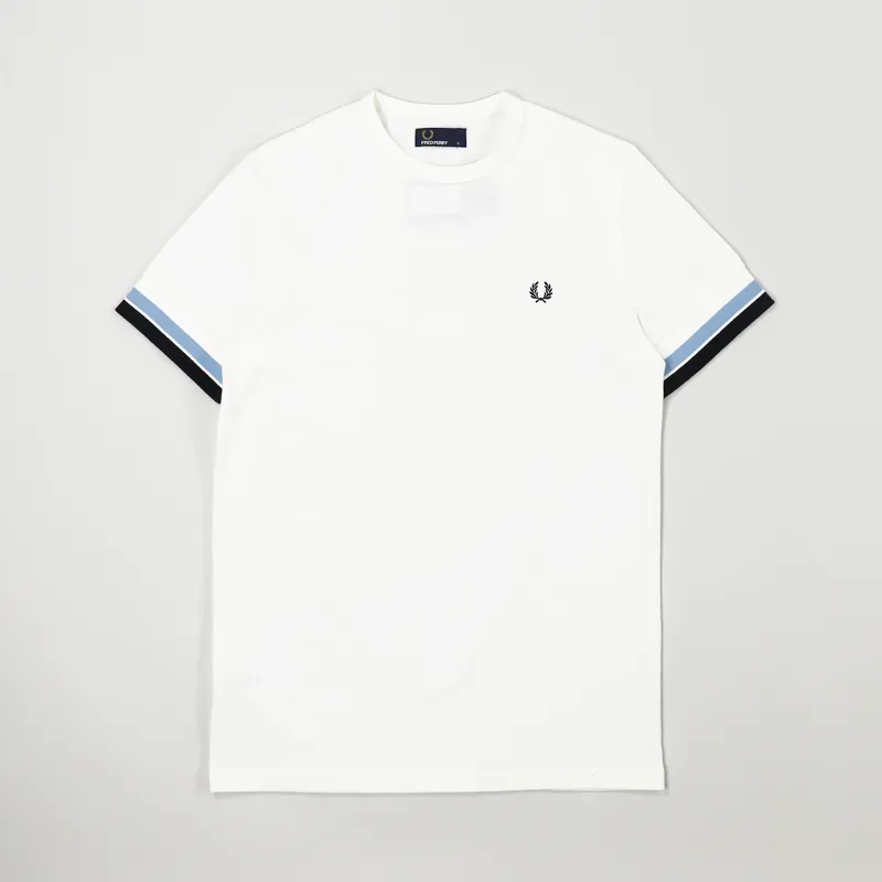 Fred Perry Bold Tipped T Shirt Snow White