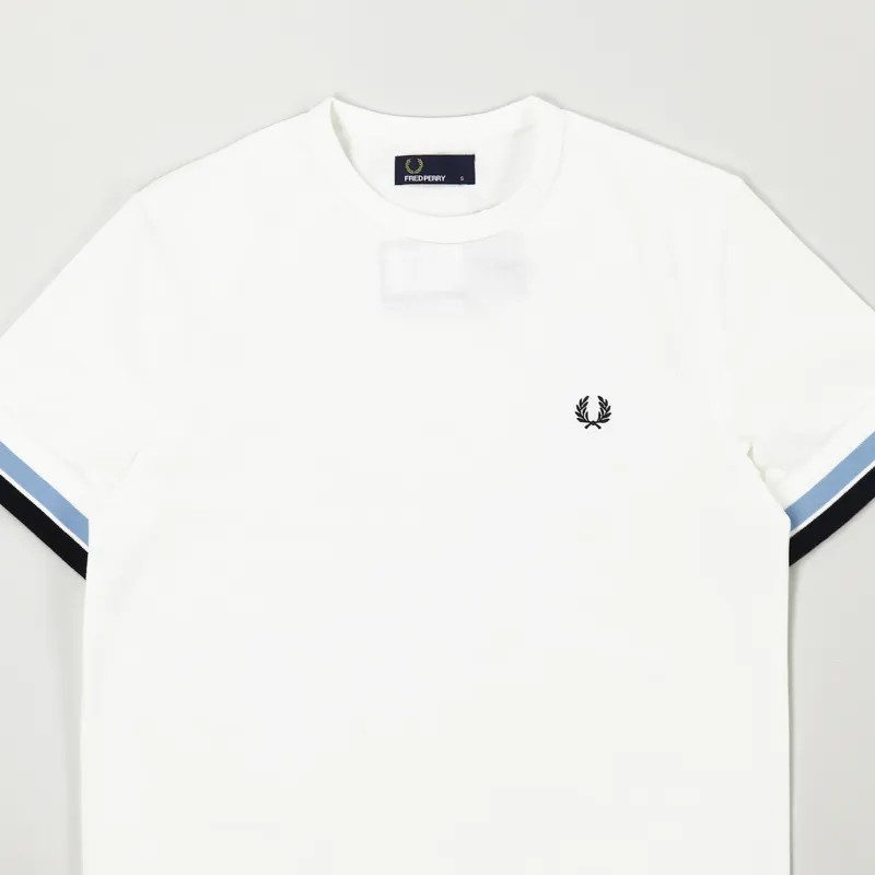 Fred Perry Bold Tipped T Shirt Snow White-1