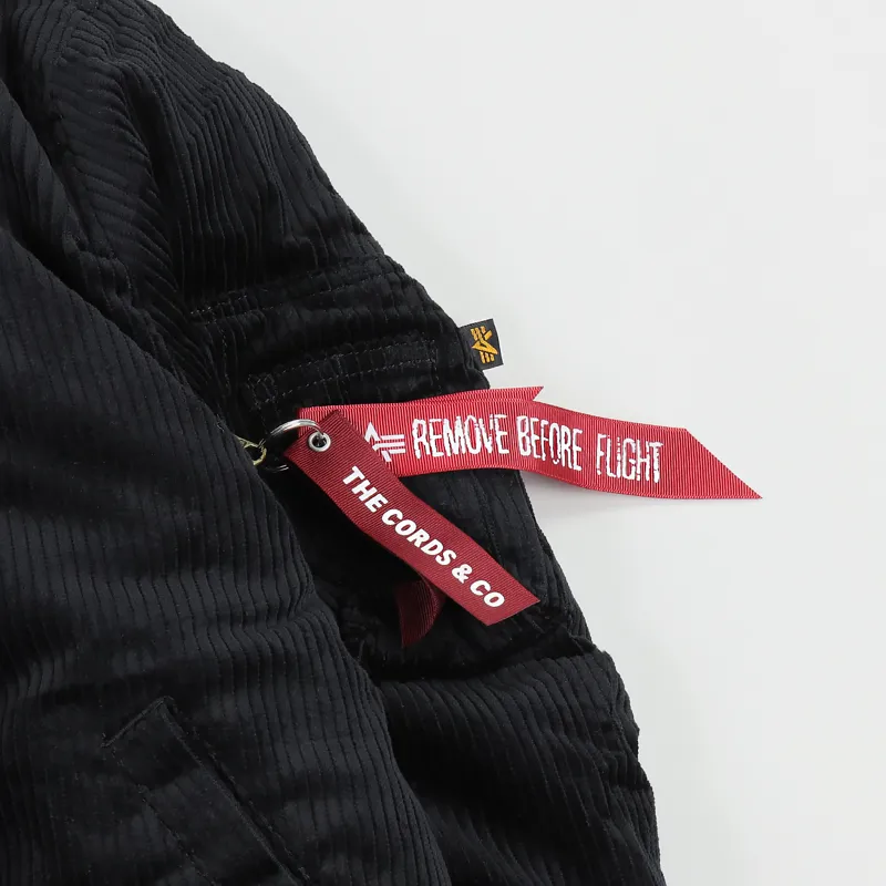 The Cords and Co. x Alpha Industries MA-1 Bomber Black-1
