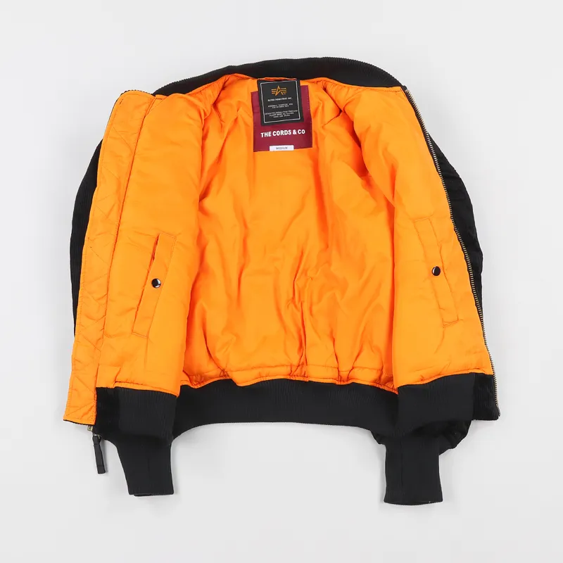 The Cords and Co. x Alpha Industries MA-1 Bomber Black-2
