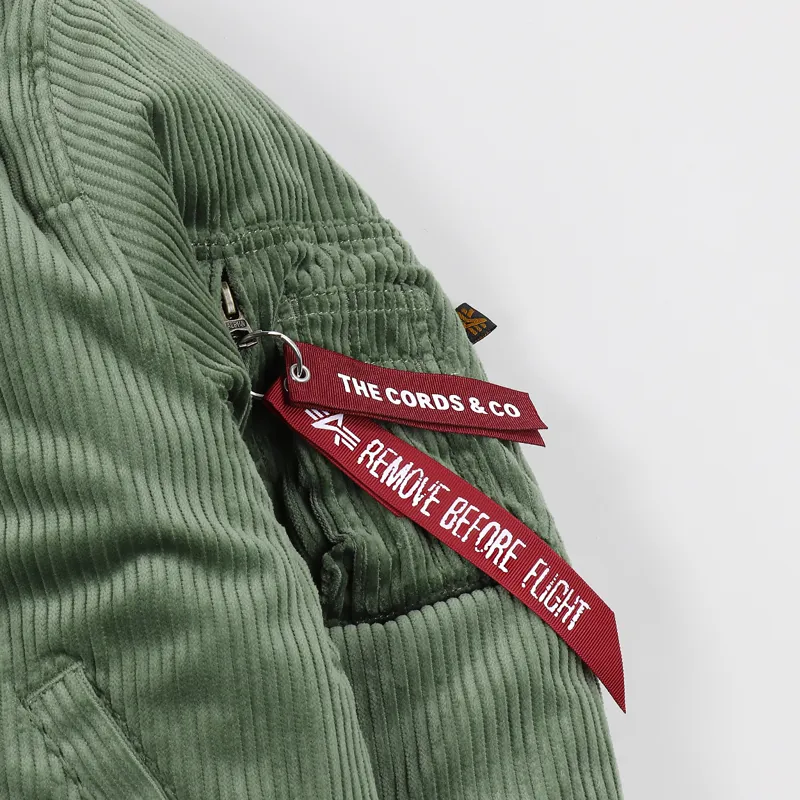 The Cords and Co. x Alpha Industries MA-1 Bomber Iconic Green-1
