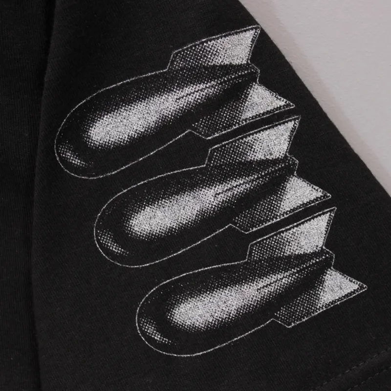 Powell Peralta Bones Brigade Bomber Back Print T Shirt - Black-2