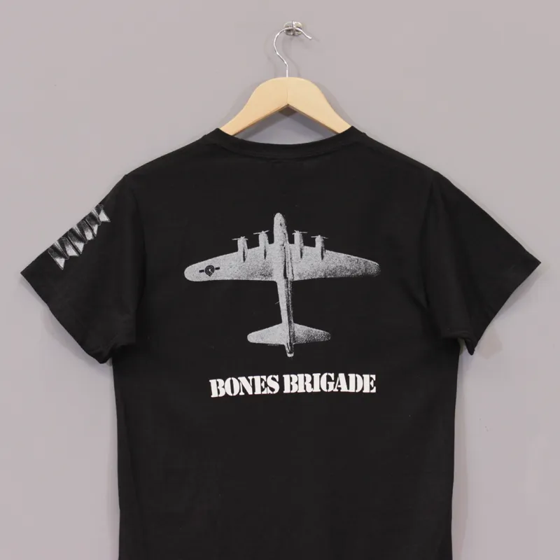 Powell Peralta Bones Brigade Bomber Back Print T Shirt - Black-3