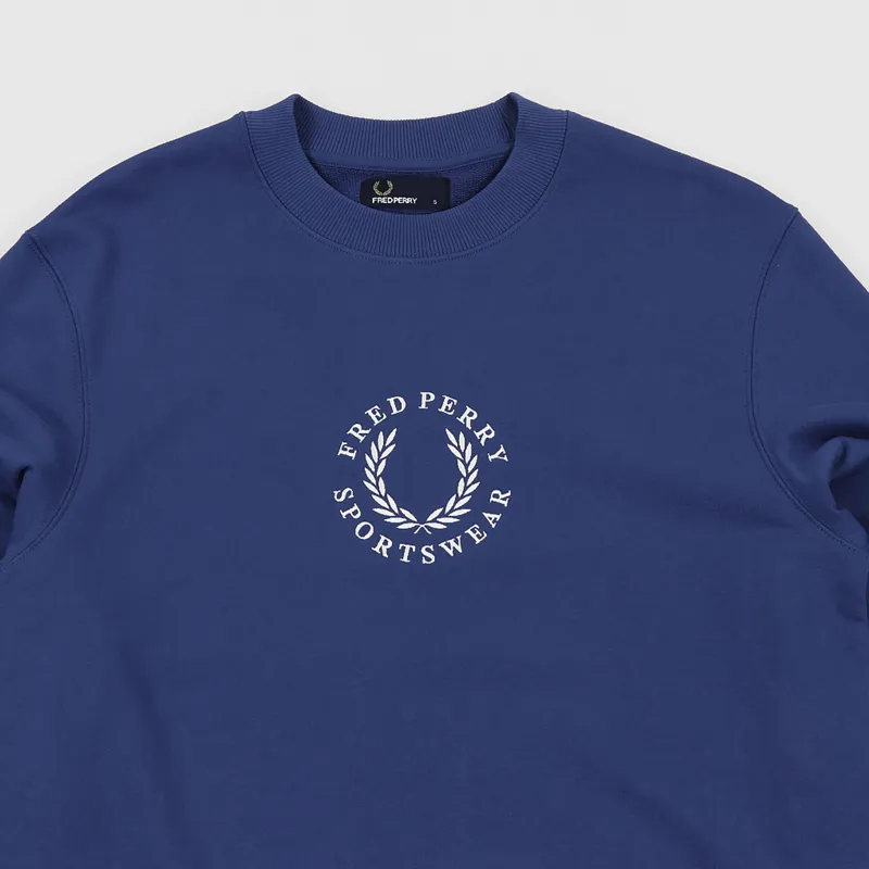 Fred Perry Branded Sweatshirt Dusk-1