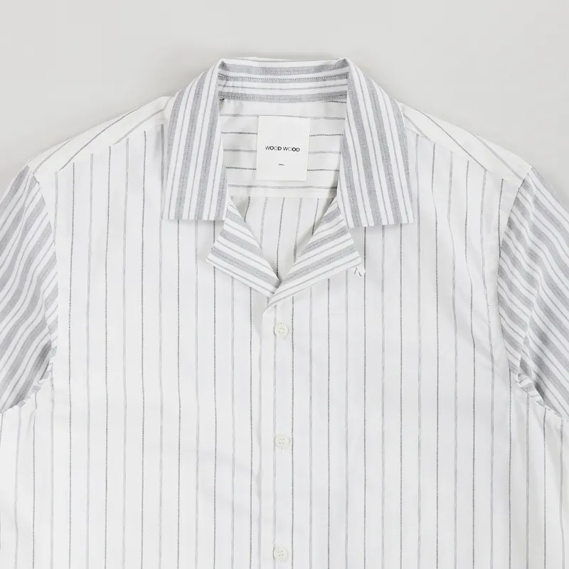 Wood Wood Brandon Shirt Off White Stripes-1