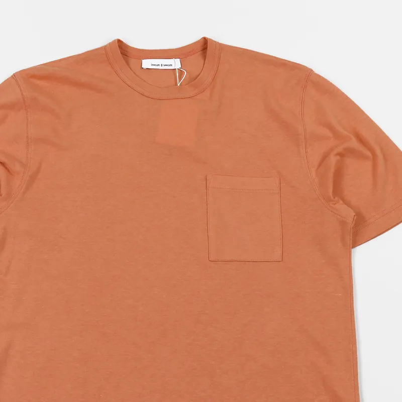 Samsøe And Samsøe Bredebro T Shirt Terra Cotta-2