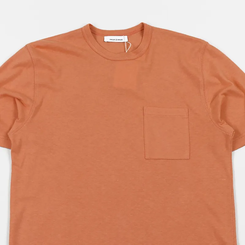 Samsøe And Samsøe Bredebro T Shirt Terra Cotta-1