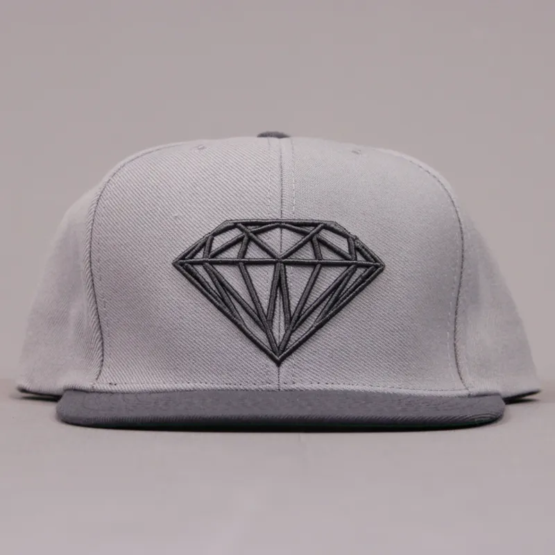 Diamond Brilliant Snapback - Grey-1