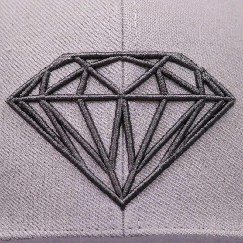 Diamond Brilliant Snapback - Grey-2