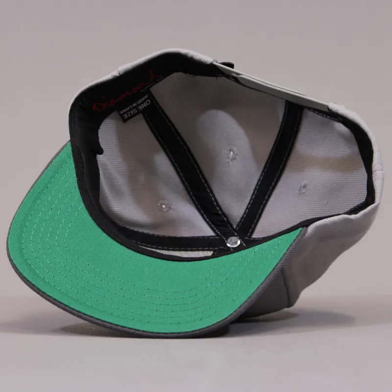 Diamond Brilliant Snapback - Grey-5