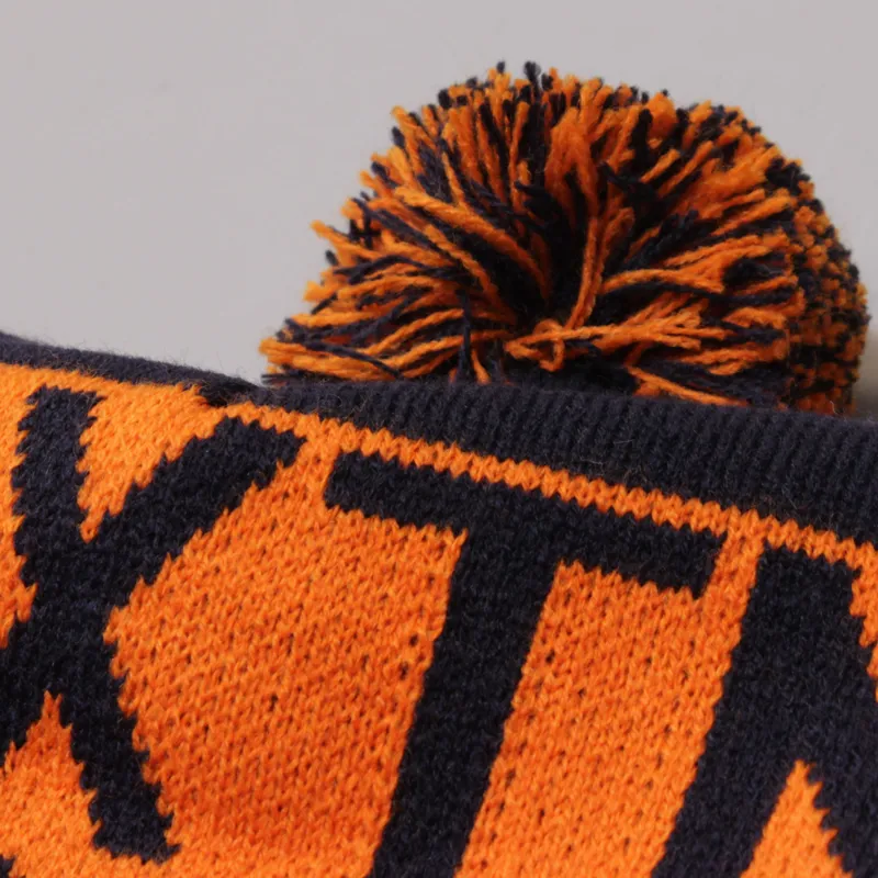 Brixton Miller Pom Beanie - Burgundy, Orange-2