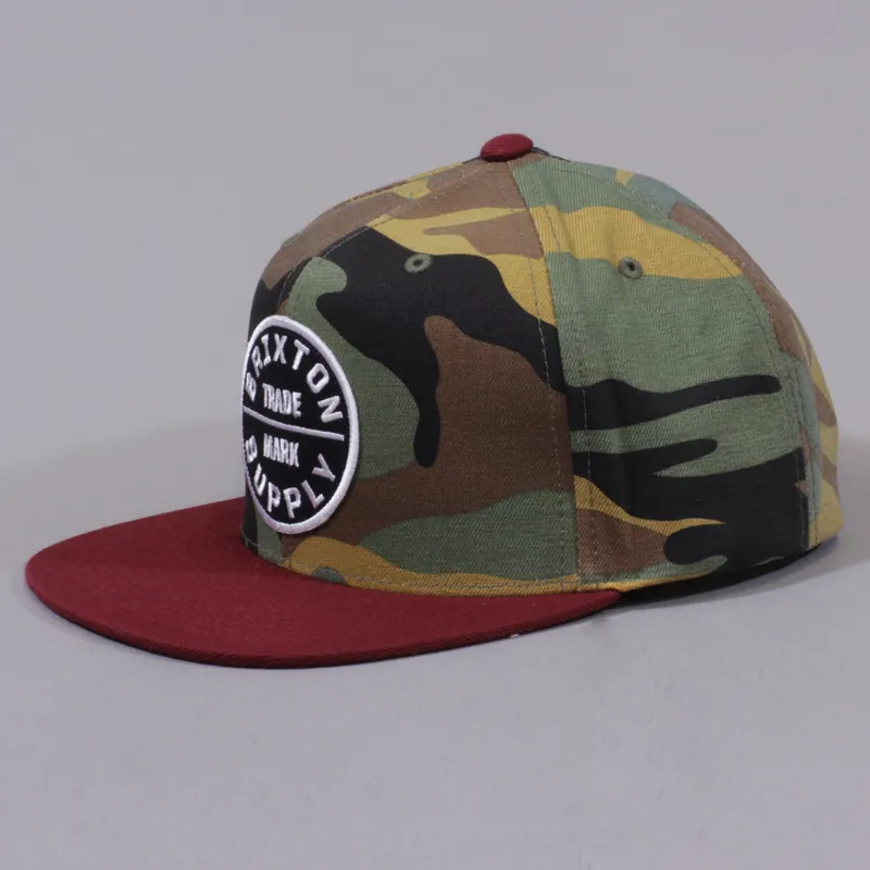 Brixton Oath III Adjustable Cap - Camo, Cardinal