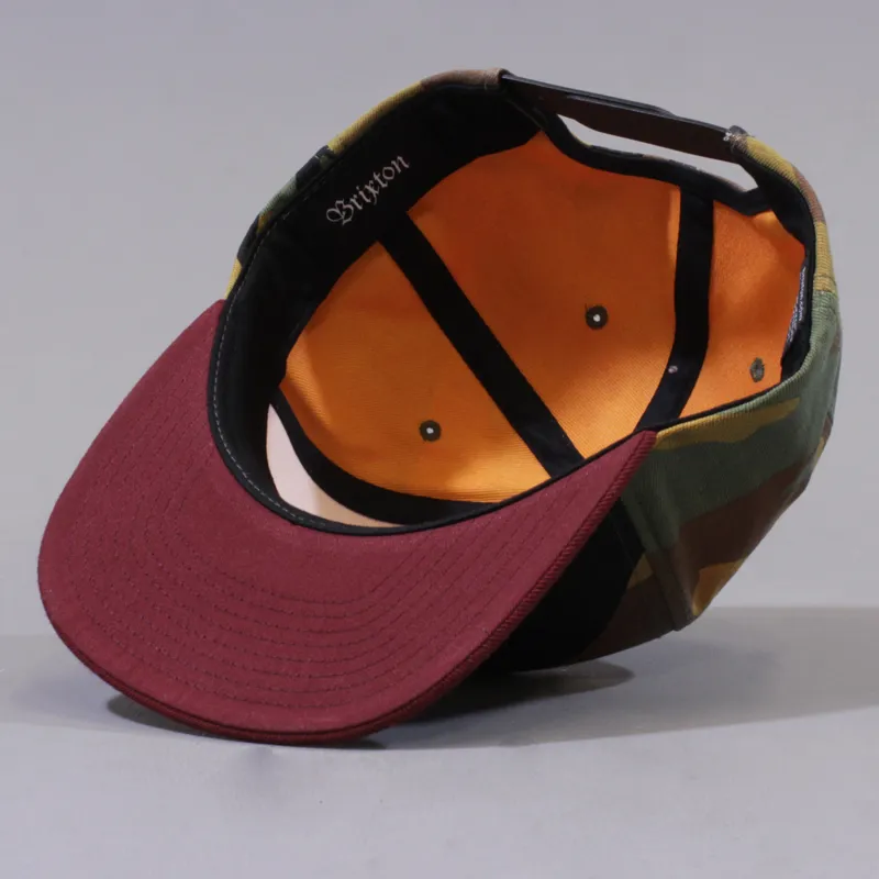 Brixton Oath III Adjustable Cap - Camo, Cardinal-5