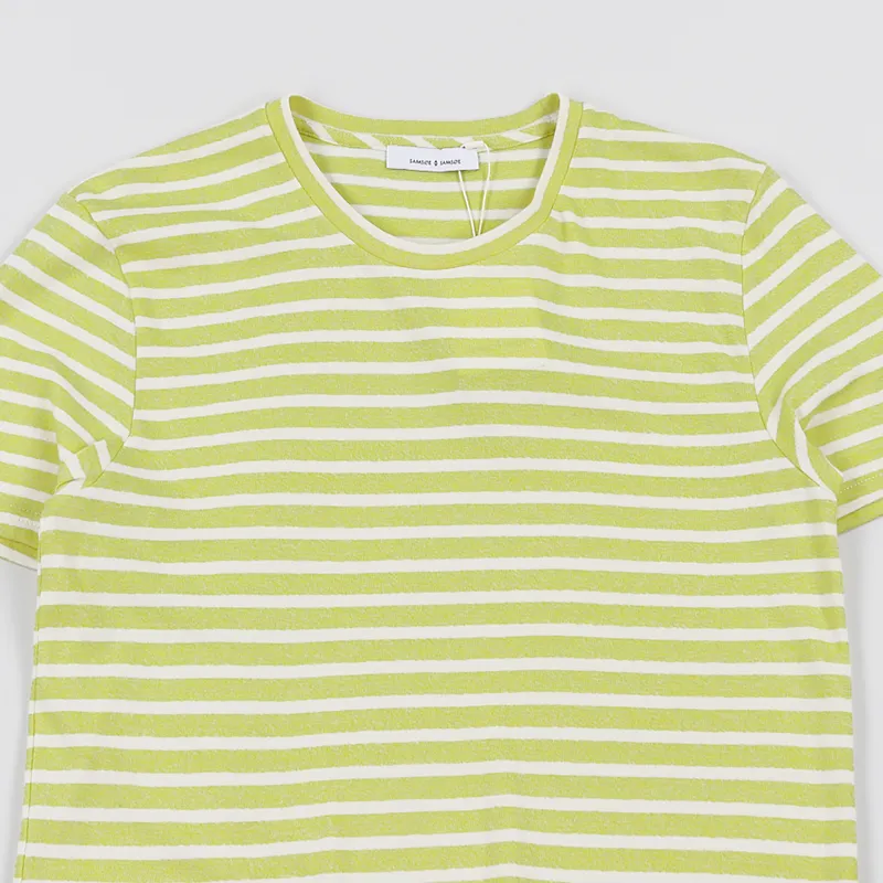Samsøe And Samsøe Broby T Shirt Sulphur Stripe-1