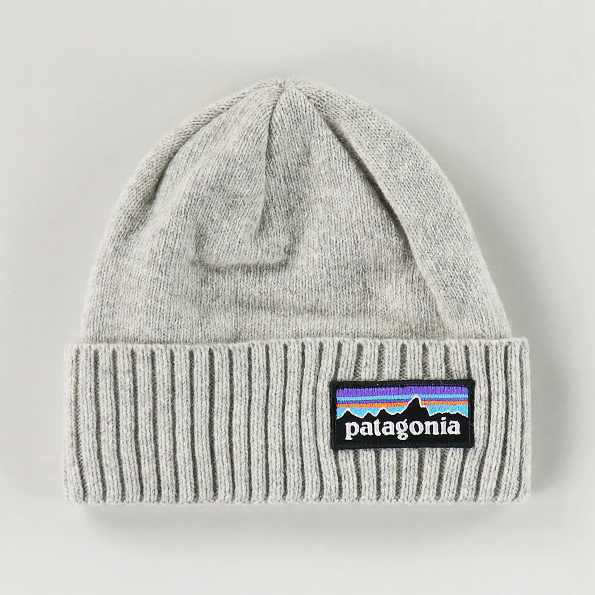 Patagonia Brodeo Beanie P-6 Logo Drifter Grey - Main Image