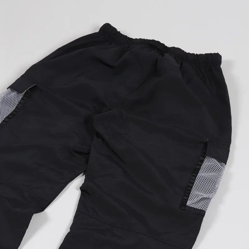 Bronze 56K Mens Skateboarding Mesh Pocket Cargo Pants Black