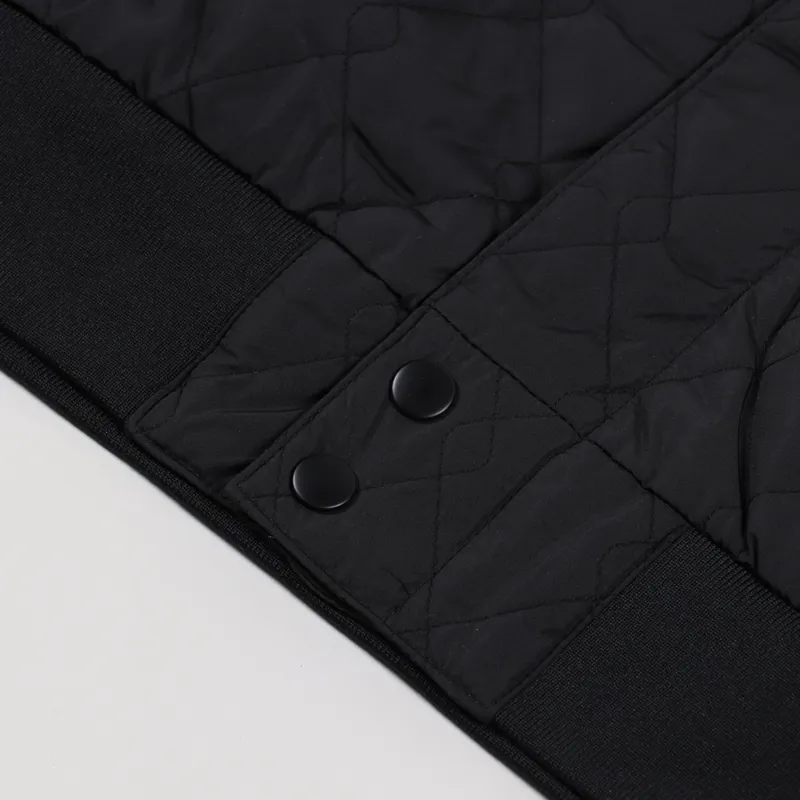 Bronze 56K Hardware Bomber Jacket Black-12