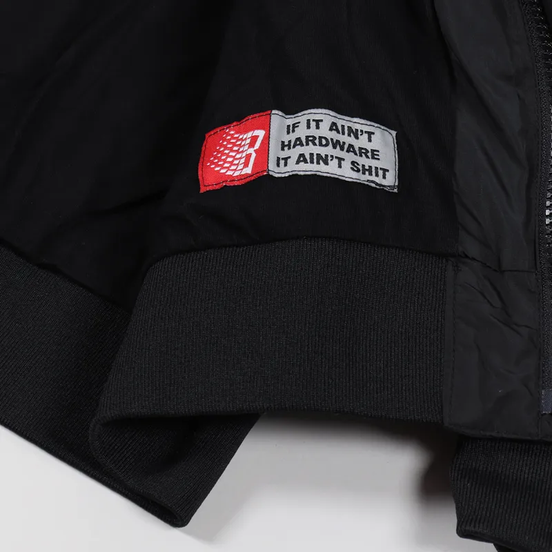 Bronze 56K Hardware Bomber Jacket Black-9