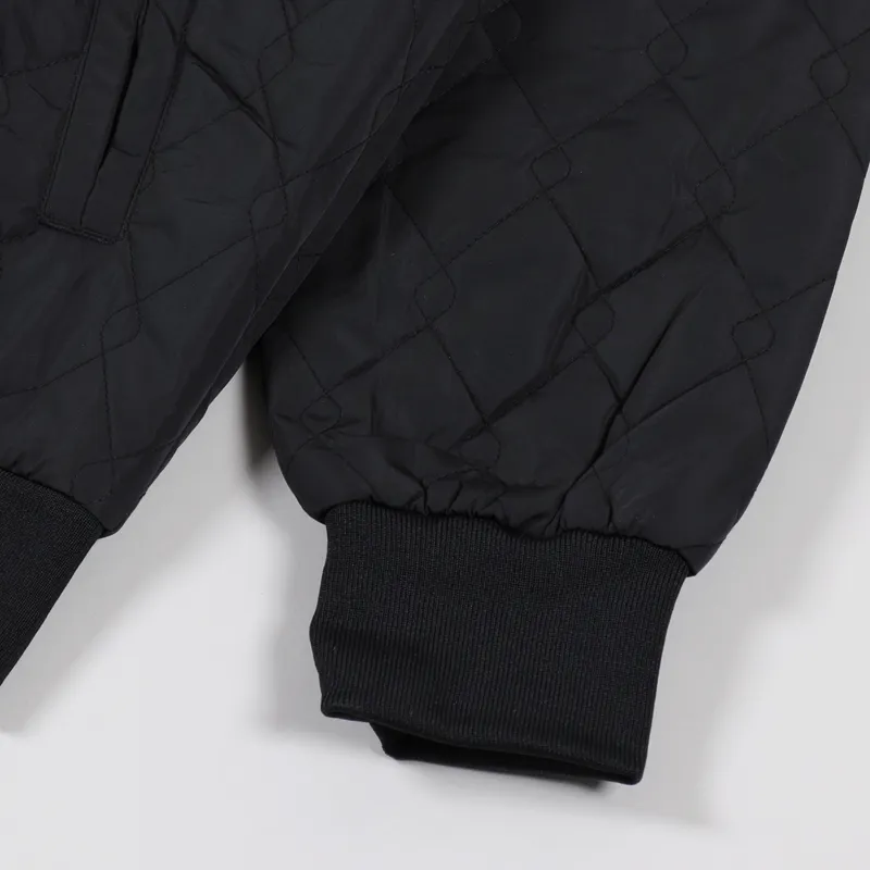 Bronze 56K Hardware Bomber Jacket Black-8