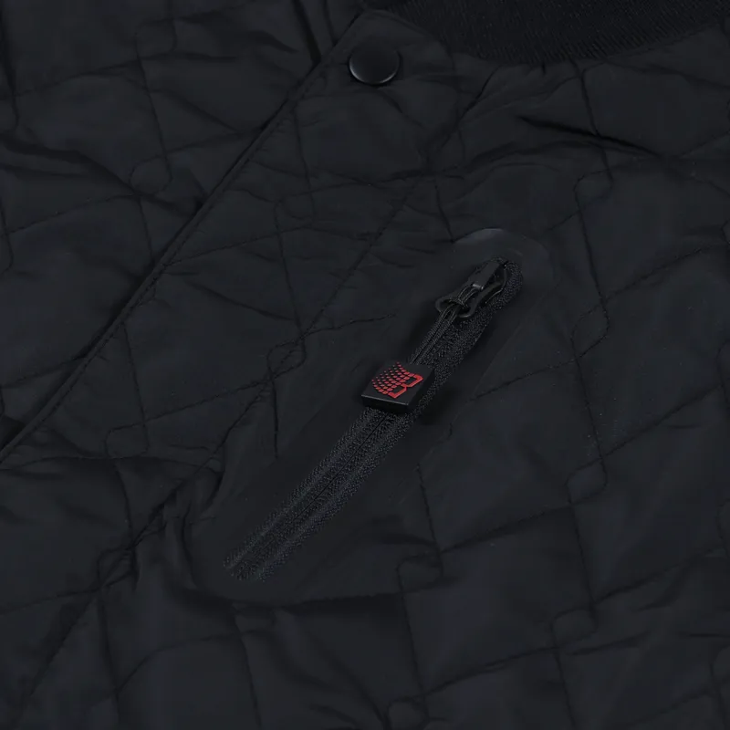 Bronze 56K Hardware Bomber Jacket Black-10