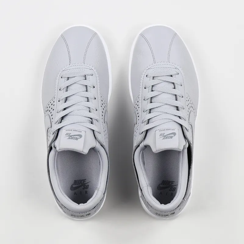 Nike SB Air Max Bruin Vapor Leather Shoes Grey-8