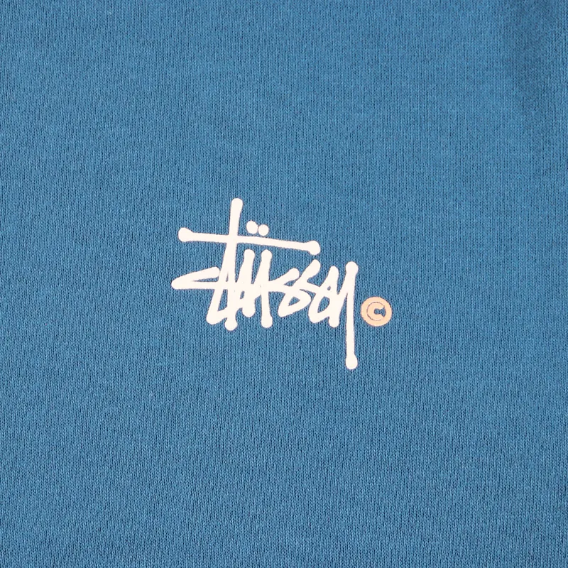 Stussy Basic Logo Crew Sweater Blue-1