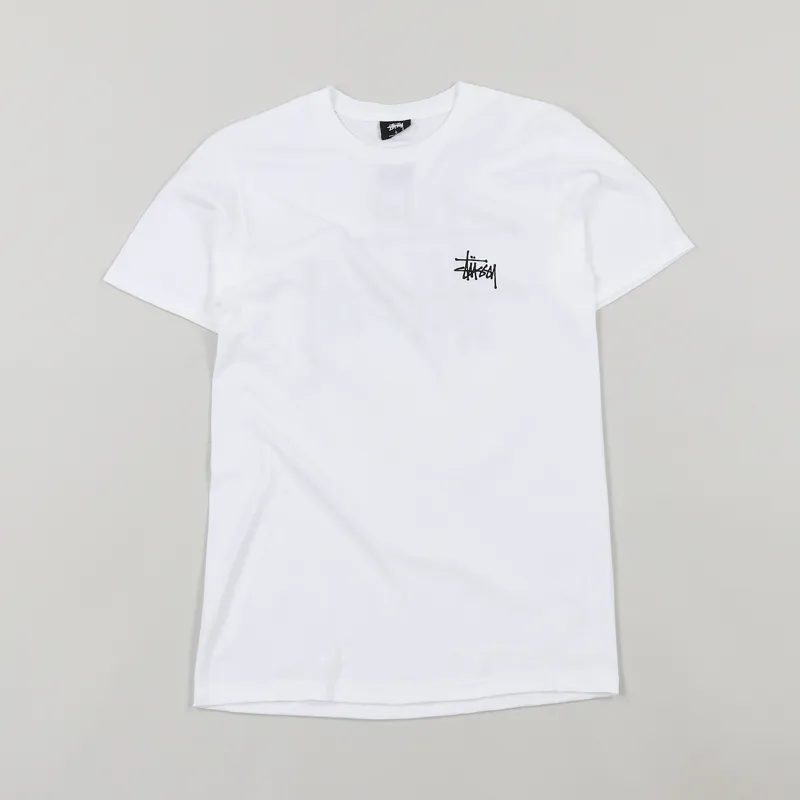 Stussy Basic Logo T Shirt White-1