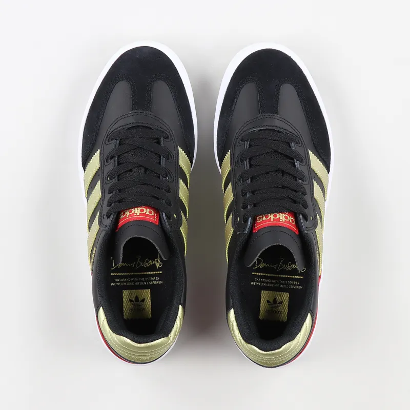 Adidas Skateboarding Busenitz Vulc Remix Shoes Black Gold Scarlet-7
