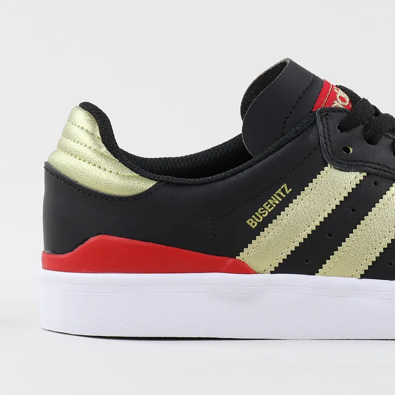 Adidas Skateboarding Busenitz Vulc Remix Shoes Black Gold Scarlet-1