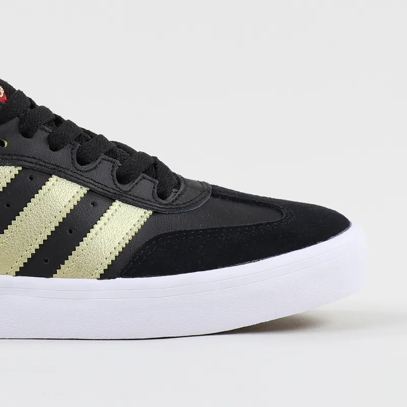 Adidas Skateboarding Busenitz Vulc Remix Shoes Black Gold Scarlet-2