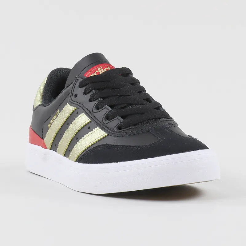 Adidas Skateboarding Busenitz Vulc Remix Shoes Black Gold Scarlet-4