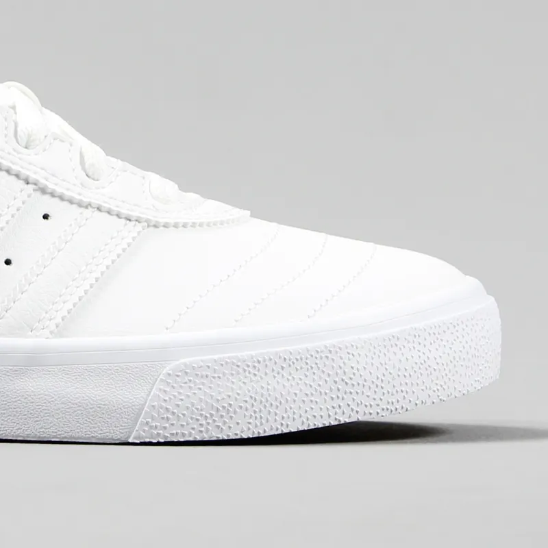 Adidas Busenitz Vulc Leather Shoes Triple White-2