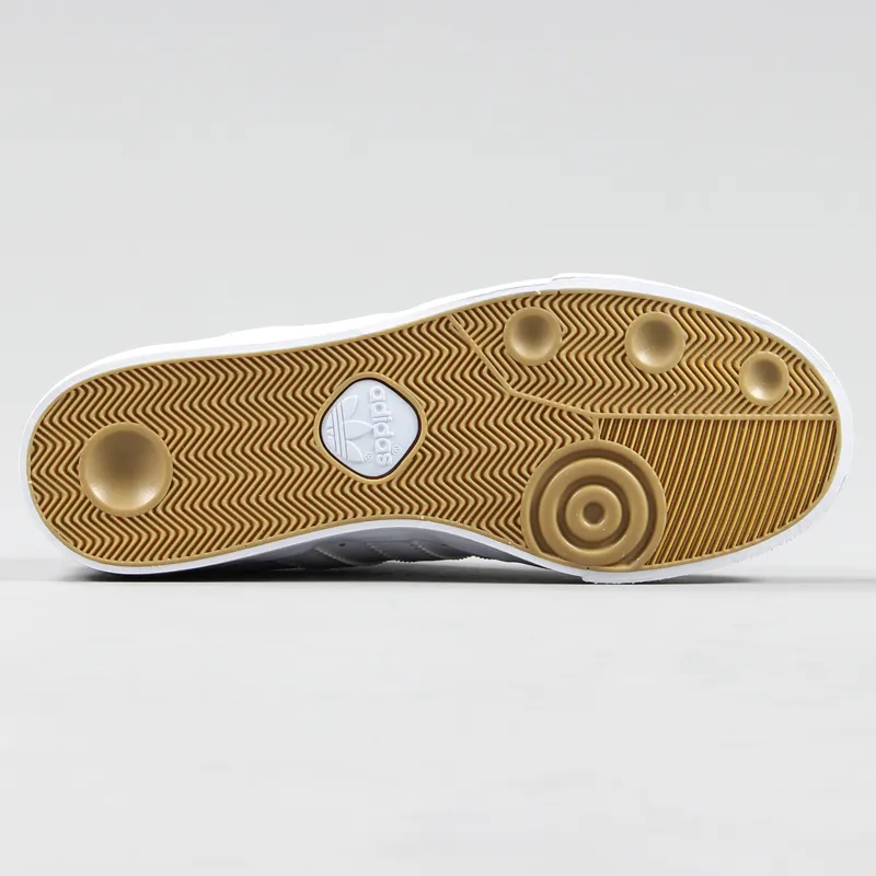 Adidas Busenitz Vulc Leather Shoes Triple White-6