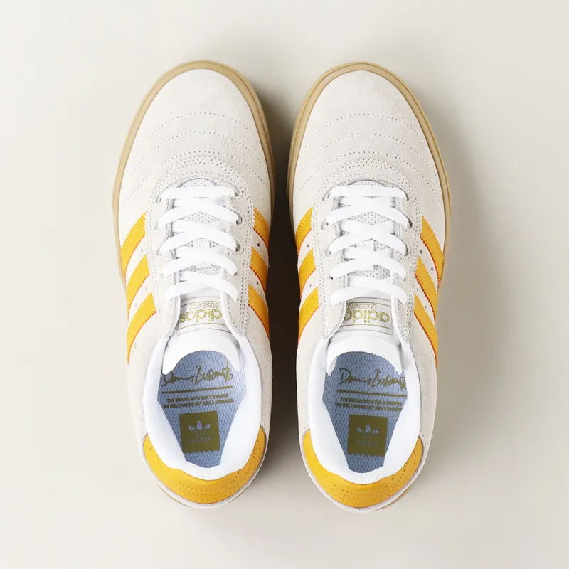 Adidas Skateboarding Busenitz Vulc Shoes White Yellow Gum-6