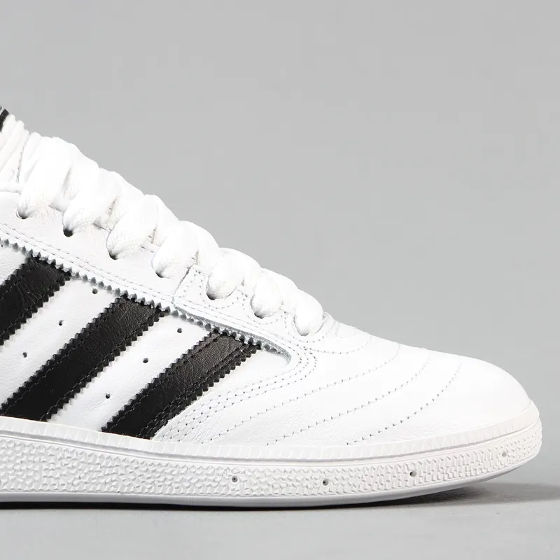 Adidas Busenitz Pro Shoes Leather White Black-2