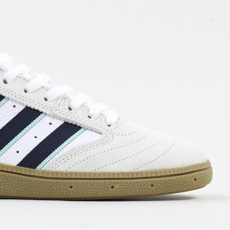 Adidas Skateboarding Busenitz Pro Shoes White Burgundy Clear Mint-2