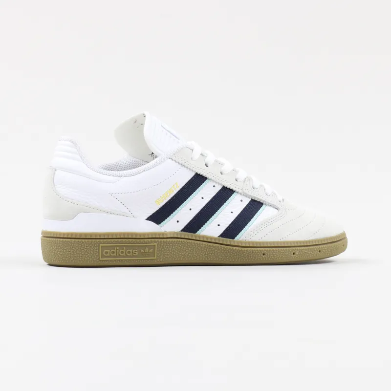 Adidas Skateboarding Busenitz Pro Shoes White Burgundy Clear Mint-5