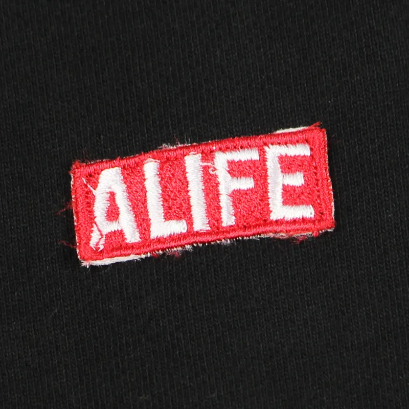 Alife Basic Stuck Up Sweat Pants Black-1