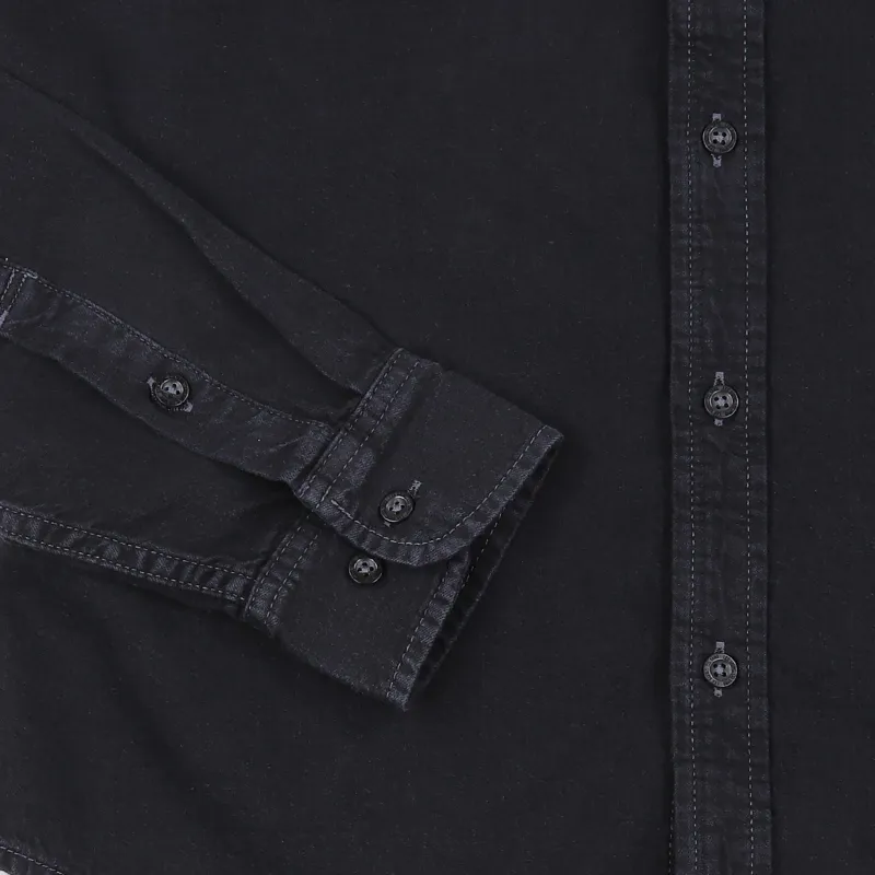 Lee Button Down Long Sleeve Shirt Black-2