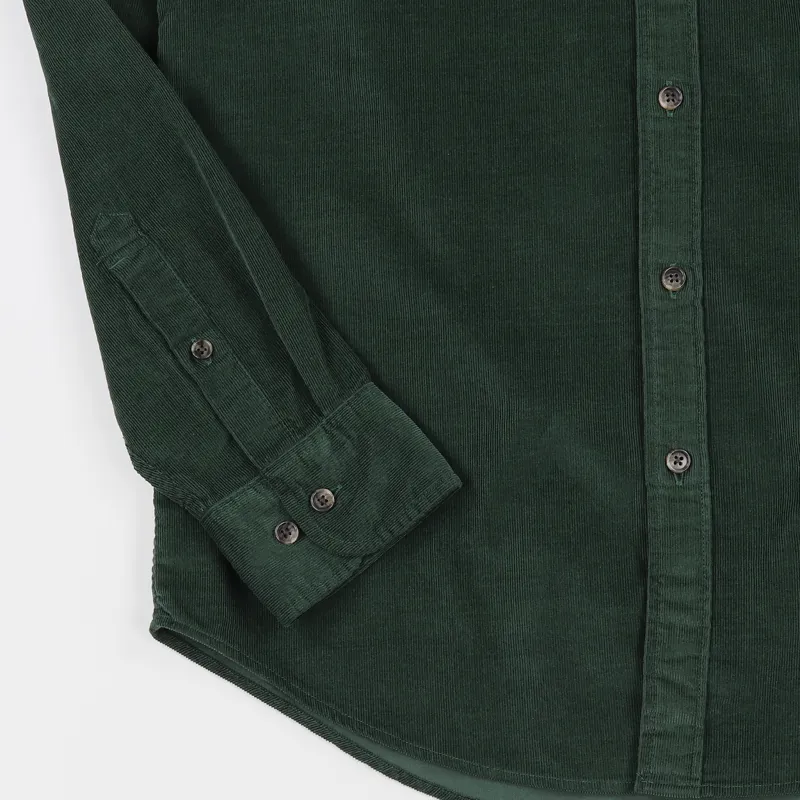 Lee Button Down Corduroy Long Sleeve Shirt Forest-2