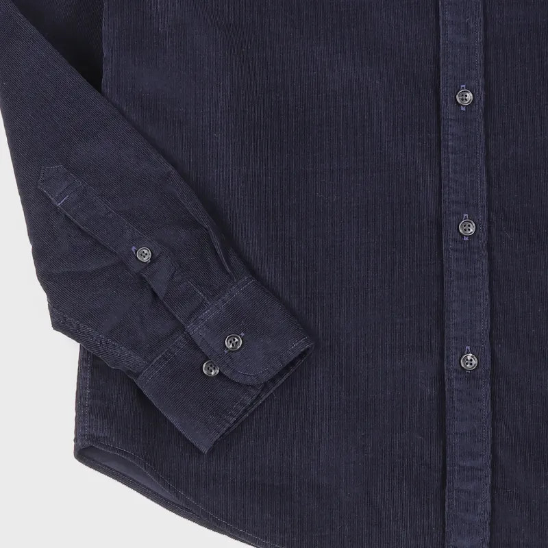 Lee Button Down Corduroy Long Sleeve Shirt Midnight Blue-2