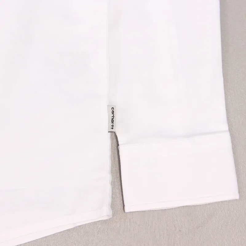 Carhartt Long Sleeve Button Down Shirt White-1