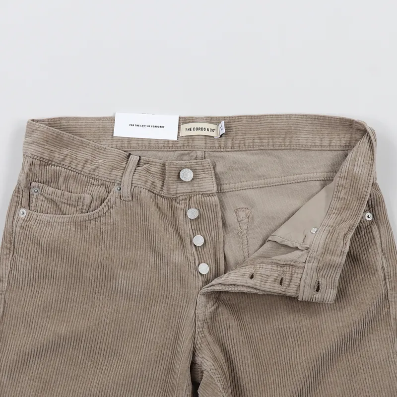 The Cords and Co. Bud Loose Fit Trousers Khaki-4