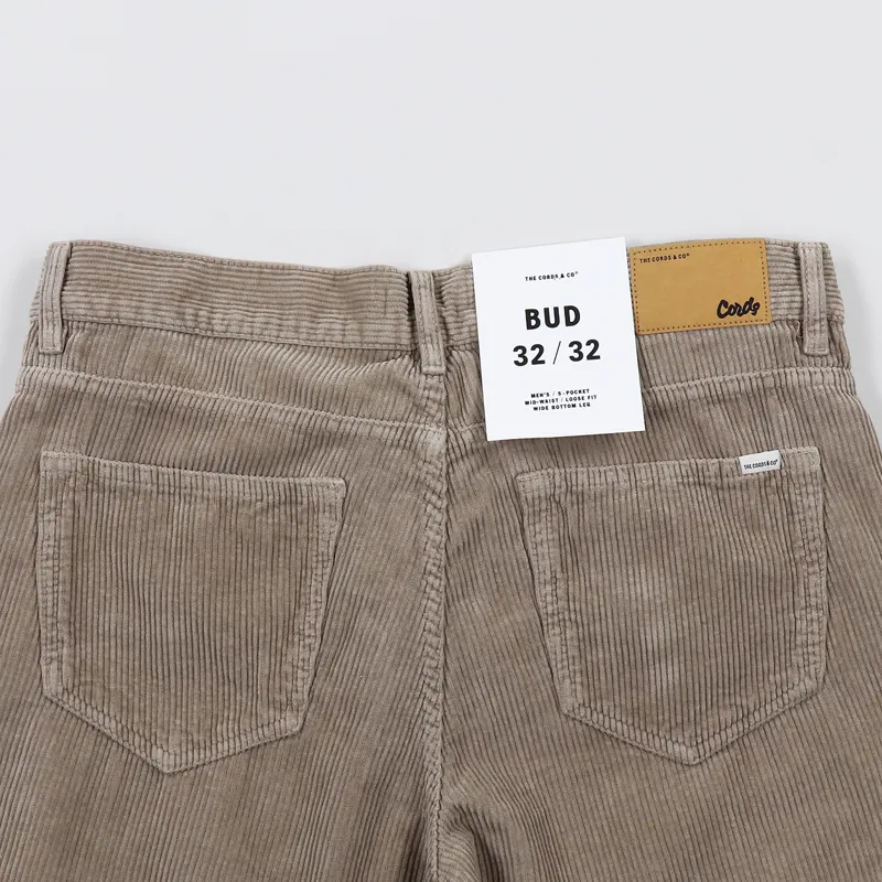 The Cords and Co. Bud Loose Fit Trousers Khaki-5