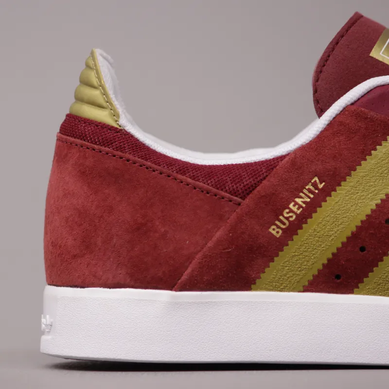 Adidas Busenitz ADV Shoes - Cardinal, Metallic Gold and Running White-1