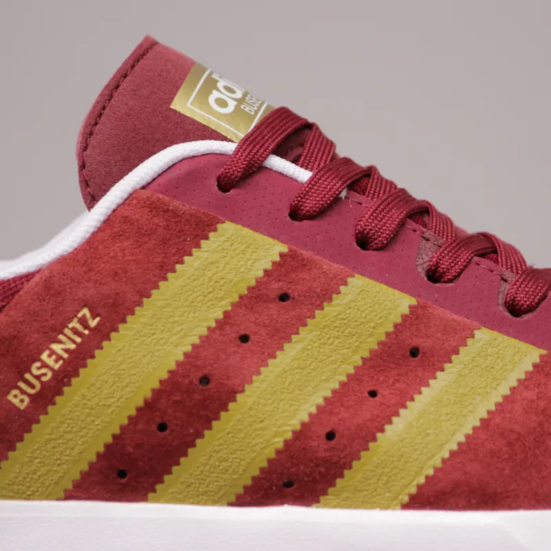 Adidas Busenitz ADV Shoes - Cardinal, Metallic Gold and Running White-2