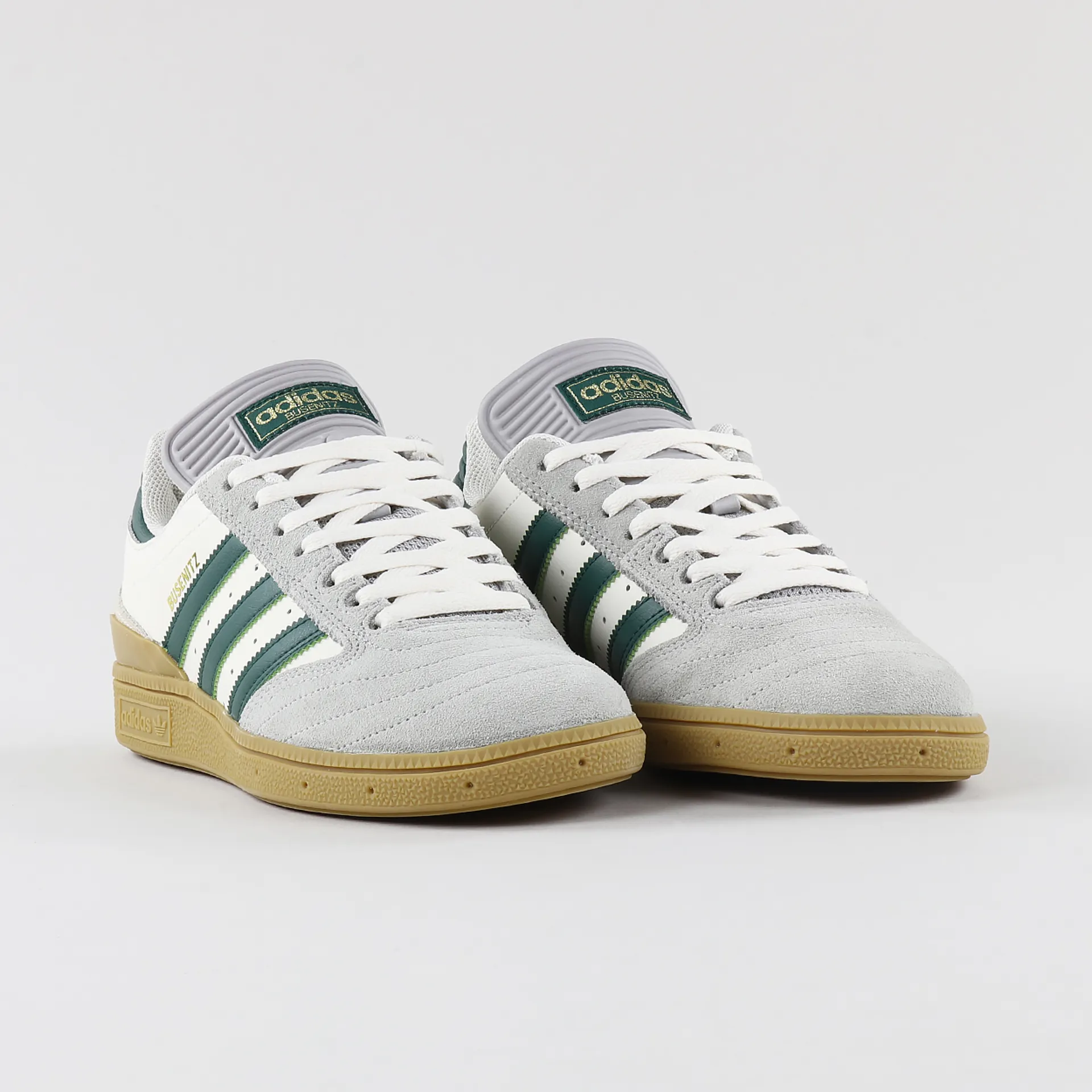 Adidas Skateboarding Busenitz Pro Shoes Grey Green Gum